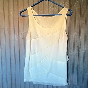 LOFT Women's Elegant Cream Tank Top
